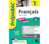Prépabac - Français 1re technologique Bac de français 2025 (écrit & oral): avec les oeuvres au programme 2024-2025