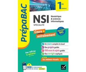 Prépabac - NSI 1re générale (spécialité) Céline Adobet (Auteur), Guillaume Connan (Auteur), Gérard Rozsavolgyi (Auteur), Laurent Signac (Auteur)