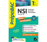 Prépabac - NSI 1re générale (spécialité) Cours, méthodes & entraînement (programme de Première) - Céline Adobet - Hatier - broché - Scolaire / Universitaire
