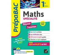 Prépabac Réussir l'examen Maths 1re générale (spécialité) – Cahier épreuve anticipée Bac 2026 – Hatier