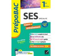 Prépabac - SES 1re générale (spécialité) Cours, méthodes & entraînement (programme de Première) - Sylvie Godineau - Hatier - broché - Scolaire / Universitaire