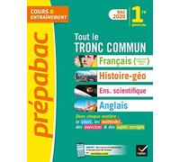 Prépabac Tout le tronc commun 1re Bac 2020: nouveau programme de Première 2019-2020