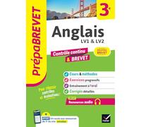 Prépabrevet - Anglais 3e - Brevet 2026: cours, méthodes & entraînement