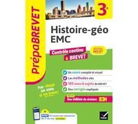 Prépabrevet - Histoire-géo EMC 3e - Brevet 2026: cours, méthodes & sujets de brevet corrigés