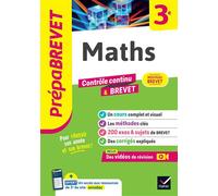 Prépabrevet - Maths 3e - Brevet 2026 Cours, méthodes & sujets de brevet corrigés - Caroline Bureau - Hatier - broché - Scolaire / Universitaire