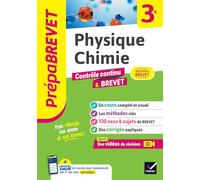 Prépabrevet - Physique-Chimie 3e - Brevet 2027: cours, méthodes & sujets de brevet corrigés