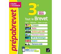 Prépabrevet Tout le brevet 2024 - 3e (toutes les matières): tout-en-un pour réussir sa 3e et son brevet