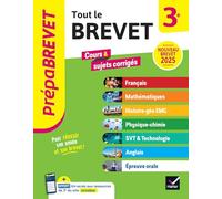 Prépabrevet - Tout le brevet 2025 - 3e (toutes les matières) Tout-en-un pour réussir sa 3e et son brevet - Caroline Bureau - Hatier - broché - Scolaire / Universitaire