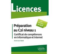 Préparation au Certificat de compétences en informatique et internet (C2I niveau 1) - Daniel-Jean David - Ellipses - broché - Scolaire / Universitaire
