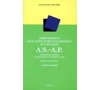 Préparation au concours d'admission aux écoles d'aides-soignantes-auxiliaires de puériculture : Epreuve écrite
