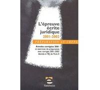 Préparation au crfpa - l'épreuve écrite juridique Collectif (Auteur)