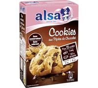 Préparation Cookies Pépites Chocolat ALSA - le paquet de 240g Lot De 4 - Par Lot