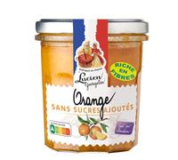 Préparation de fruit Orange sans sucre ajouté Lucien Georgelin le bocal de 320g NUTRISCORE A