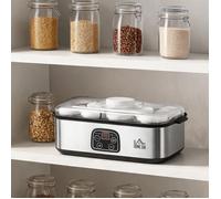 Préparation de yaourts maison - Appareil électrique 8 pots en verre 180 ml avec thermostat et minuteur numérique