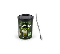 Préparation douceur de matcha bio + paille inox avec filtre