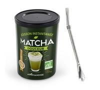 Préparation Douceur de Matcha bio + paille inox avec filtre