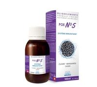 Préparation en oligoéléments - POE N°5 - Cassis - Manganèse, Cuivre - Allergies - Bioligo - 100 ml