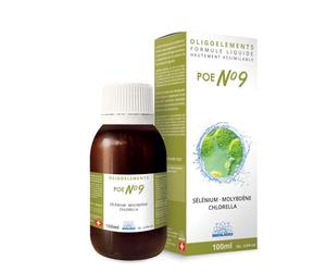 Préparation en oligoéléments - POE N°9 - Chlorella - Sélénium - Molybdène - 100 ml
