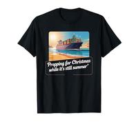 Préparation pour Noël alors que c'est encore l'été, chaîne d'approvisionnement T-Shirt