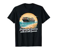Préparation pour Noël alors que c'est encore l'été, chaîne d'approvisionnement T-Shirt