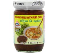 Préparation soupe Satay piment à l'ail frite POR KWAN 227g Thailande - Lot de 3 pièces