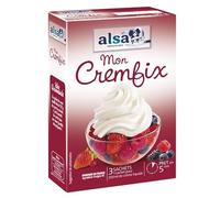 Prépare facilement tes desserts avec le Cremfix Alsa - Pack de 3 sachets pratiques de 30g chacun! Accroche-toi à la douceur! - Le Lot De 6