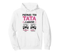 Prépare-Toi Tata Annonce Grossesse Gamer Future Tata 2027 Sweat à Capuche