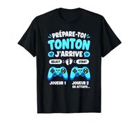 Prépare-toi Tonton J'arrive Manette Joueur Bébé T-Shirt