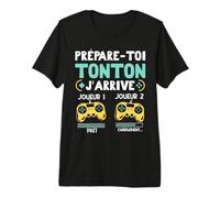 Prépare-Toi Tonton Surprise Bébé - Annonce Grossesse Gaming T-Shirt Haut de Gamme