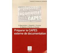 Préparer le CAPES externe de documentation