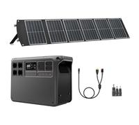 （Préparer soi-même l'adaptateur MPPT）DJI Power 2000, station électrique portable 3000W, avec 1 panneau solaire pliable de 100 W, générateur électrique pour camping, maison, camping-car.