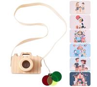 Préparez-vous comme un jouet de caméra vidéo - Accessoires de photographie d'apprentissage en bois, jouet d'exploration imaginatif | Accessoire de jeu de rôle léger qui favorise la créativité et les