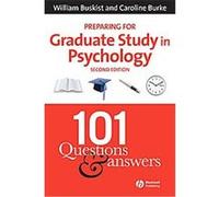 Preparing for Graduate Study in Psychology Caroline Burke, William Buskist (Auteur)
