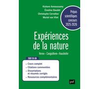Prépas scientifiques 2025-2026 - Epreuve français-philosophie Expériences de la nature - Muriel Van Vliet - Puf - broché - Scolaire / Universitaire