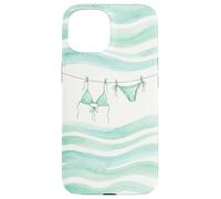 Preppy Bikini été Bord de mer Cowgirl Pastel Azur Mode Chic Coque pour iPhone 15