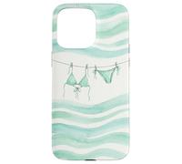 Preppy Bikini été Bord de mer Cowgirl Pastel Azur Mode Chic Coque pour iPhone 15 Pro Max
