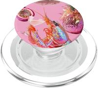 Preppy Boule Disco en Forme de crevettes pour Martini PopSockets PopGrip pour MagSafe
