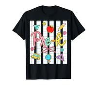 Preppy Cahier à Rayures pour Fille T-Shirt
