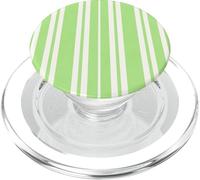 Preppy Coastal Bright Stripes, Sable Blanc, Couleurs Citron Vert PopSockets PopGrip pour MagSafe