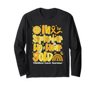 Preppy en Septembre, We Wear Gold, Sensibilisation au Cancer chez Les Enfants Manche Longue