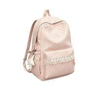 Preppy Lace Backpack 43cm Star Print Large Capacity Waterproof Bag