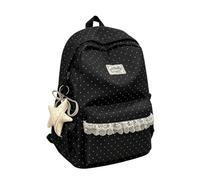 Preppy Lace Backpack 43cm Star Print Large Capacity Waterproof Bag