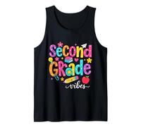 Preppy Second Grade Vibes Back to School, Filles et garçons de 2e année Débardeur