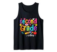 Preppy Second Grade Vibes Back to School, Filles et garçons de 2e année Débardeur