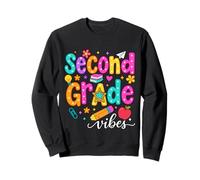 Preppy Second Grade Vibes Back to School, Filles et garçons de 2e année Sweatshirt