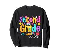 Preppy Second Grade Vibes Back to School, Filles et garçons de 2e année Sweatshirt