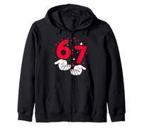 Preppy Six Seven Valentine 6 7 Dice Meme Design Cœur Rétro Sweat à Capuche