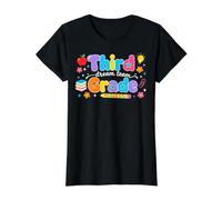 Preppy Third Grade Dream Team Back to School Teachers Kids T-Shirt Graphique avec Valeur, Femme, Noir, S