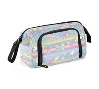 Preppy Trousse à crayons de grande capacité avec fente pour l'école Preppy Must Haves Papillons Fleurs Dessin animé estuche de lapices para mujer