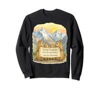 Près des Marmottes Loin des Blaireaux Humour Randonnée Sweatshirt
